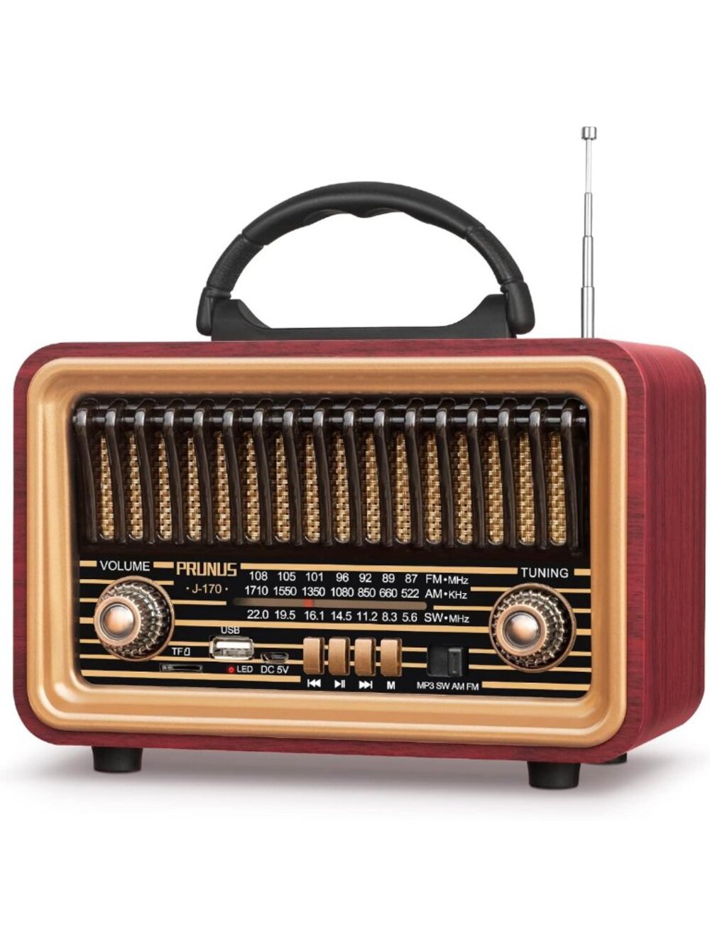 Vintage Bluetooth Radio | Retro Portable AM/FM Radio | Classic Design, Great